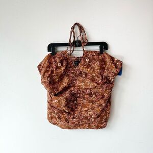 XXL/22 J.Crew Brown Floral Tank Top